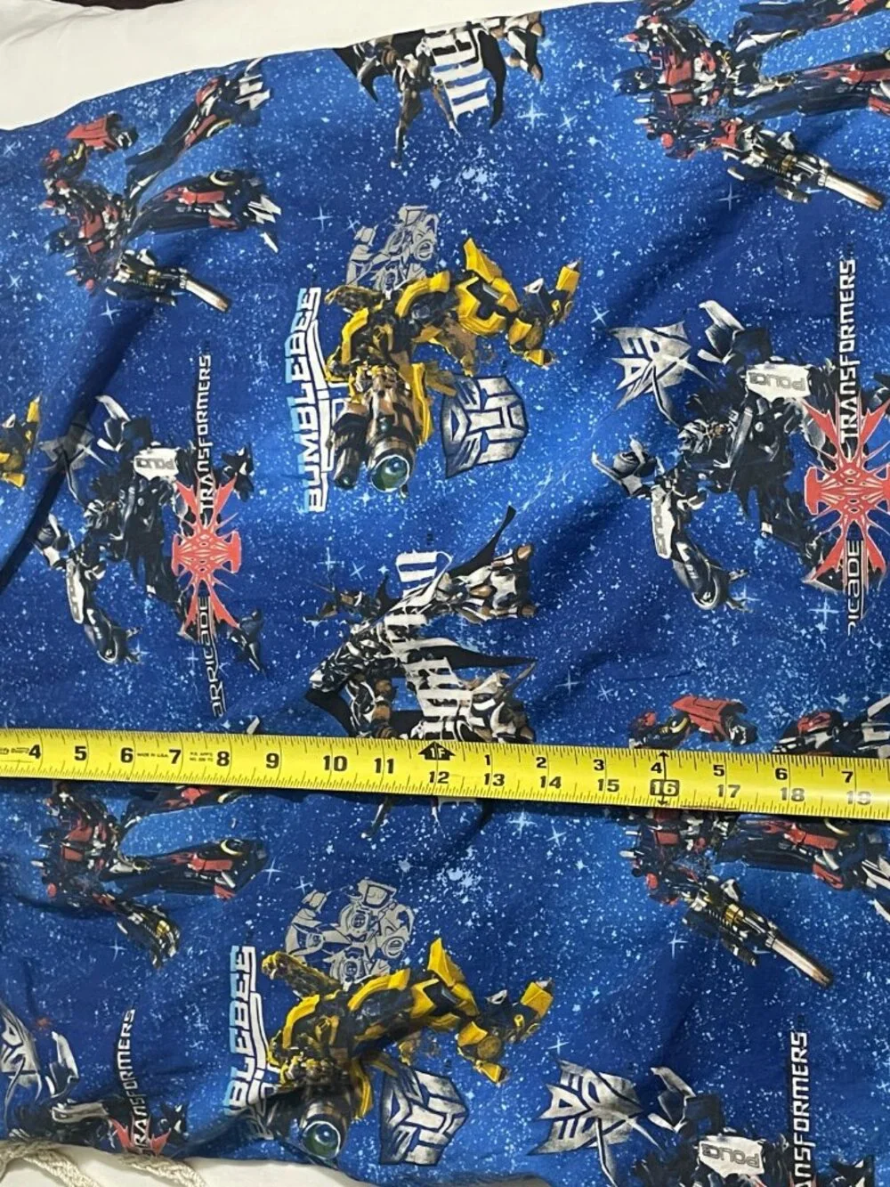Handmade Transformers Trick or Treat Halloween Pillowcase Candy Bag Blue Drawstr